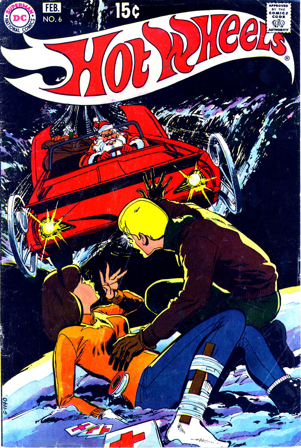 comicbookcovers:  Hot Wheels #6, February 1971, cover by Neal Adams and Dick Giordano