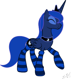 dat-drunk-pone:  Luna: Socks! by ~LeRauxArt