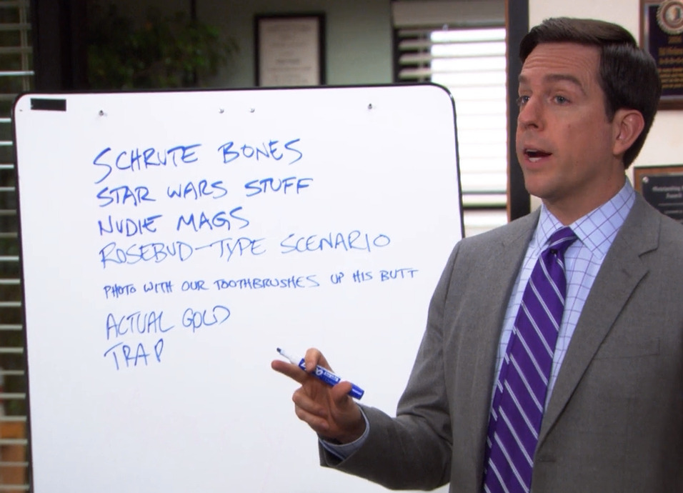 illrunbarefootpastyou:  The Office and whiteboards 