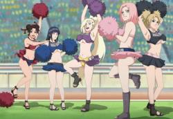 pervy-sage-the-hentai-senpai:  Konoha cheer team!