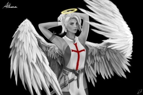 XXX overwatch-fan-art:  Athena [Mercy - Overwatch] photo