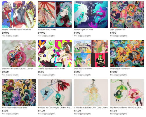 pikachuurin: SHOP UPDATE!  Check out some cool prints and charms:   www.etsy.