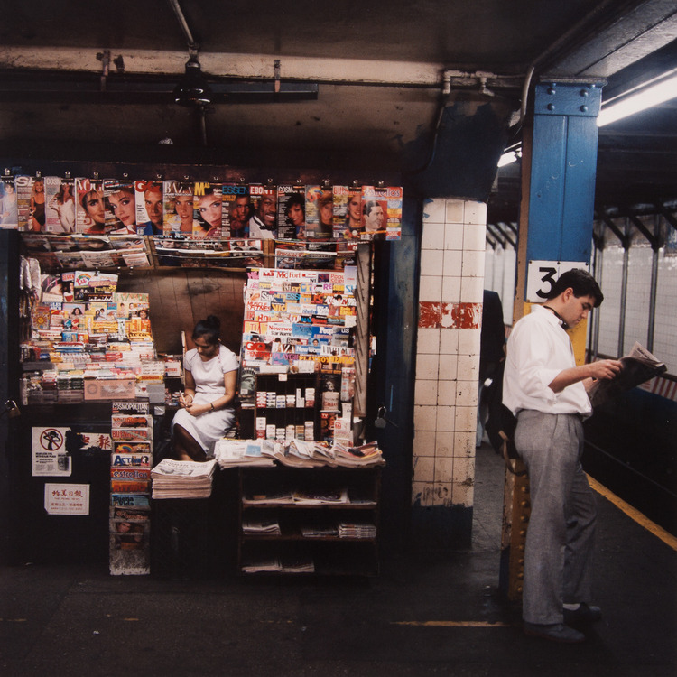 20aliens:  Subway Readers, 1985by Janet Delaney