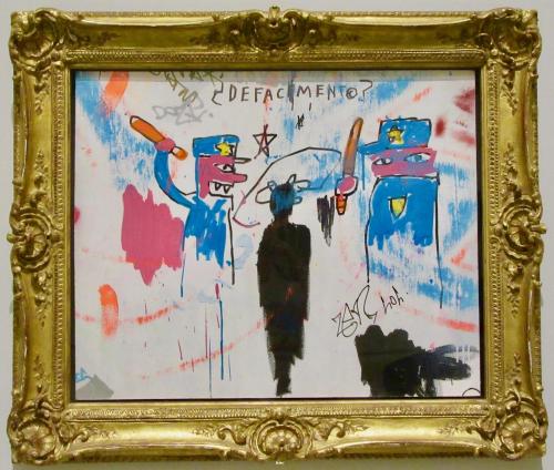 blondebrainpower: Defacement (The Death of Michael Stewart), 1983By Jean-Michel Basquiat A