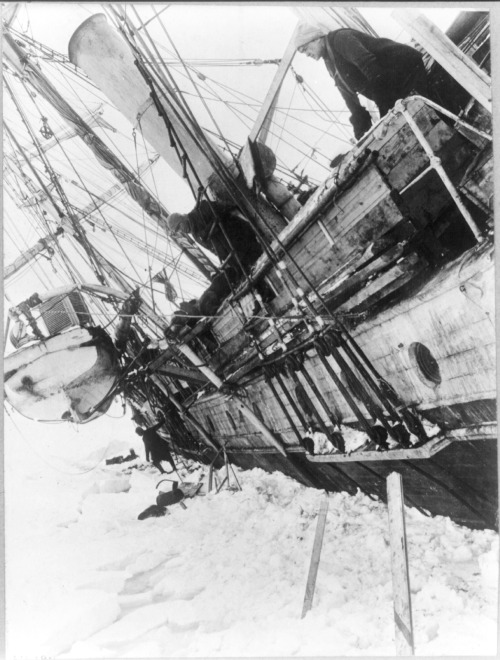 onceuponatown: The Endurance, fatally stuck in drifting ice for 3 months until she finally sank into