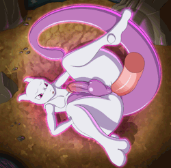 Mrbonerswildride:  Commission - Mewtwo Was Caught By Trainer Balls Animation - By