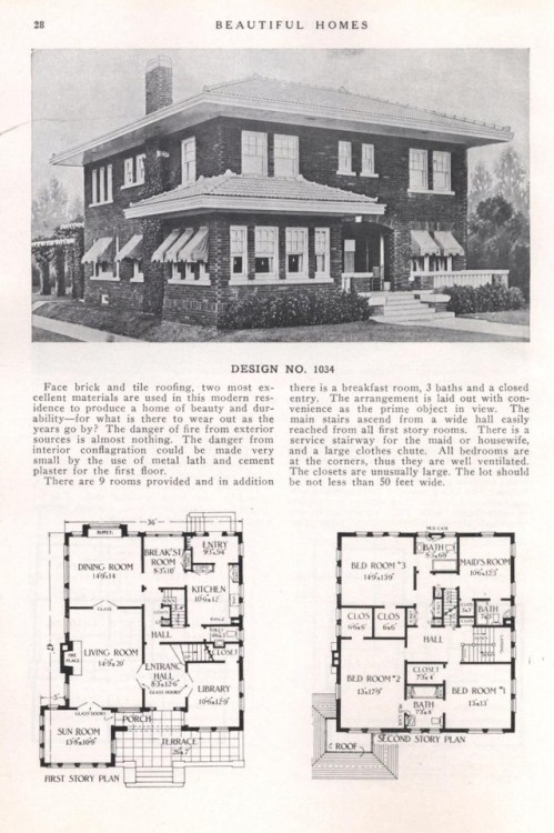 Keith Corp. Beautiful Homes (1925) - Design No. 1034