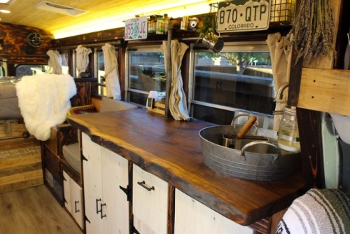 Our tiny school bus kitchen is an amazing place to cook nearly every meal We will soon even have rec