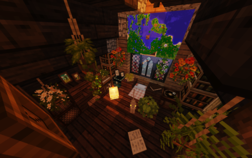 The attic.I hope I didn’t overdo the plants…