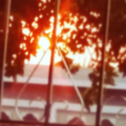 There's A Red Sun Outside. It's Legit, I'm Not Kidding (at San Jose, California)