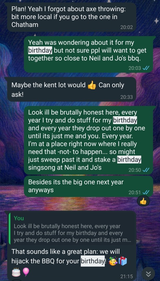 Birthdays Are Hard For Me.