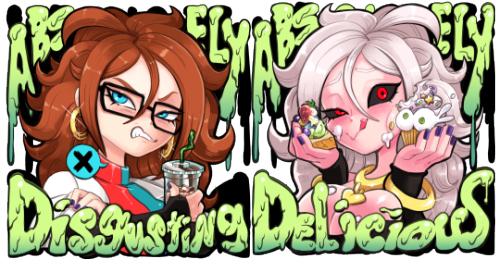 Designed a Majin 21 / Android 21 double sided charm cause she’s adorable and making charms is super 