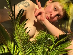 quannaix:It’s my birthday tomorrow so today I bought a plant and took topless photos