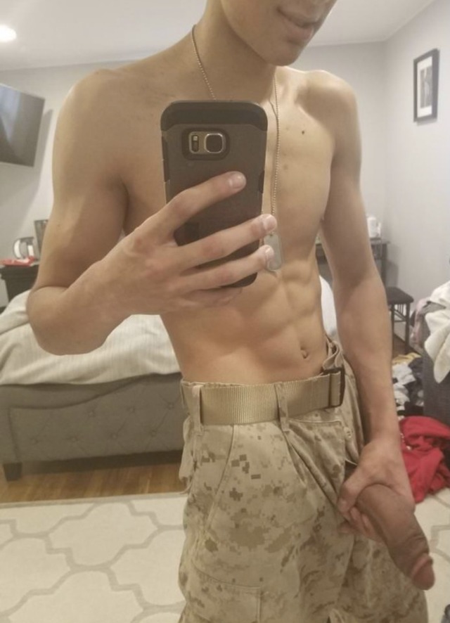 uncutfunman:girthblog:I always show support for our troops they can feed me their dick anytime. Message me guys
