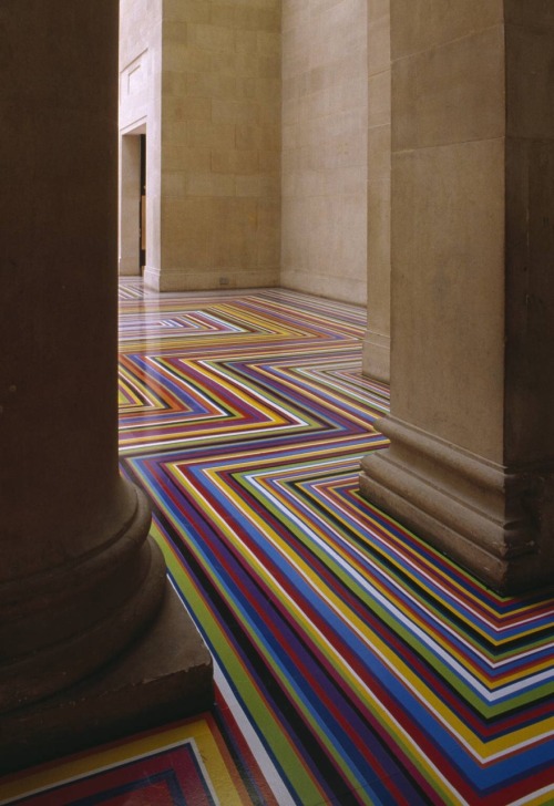 11bidjan:  Jim Lambie “Zobop Colour” 1999 x Jil Sander, Spring 2011 (Raf Simons) 
