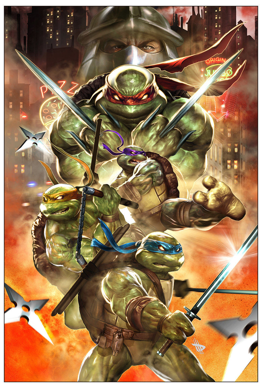 westcoastavengers:  Powercon2013 TMNT by Dave-Wilkins more of his work here on wca