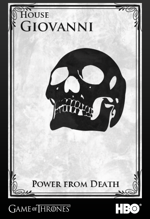 schwarzpulver-shieldmaiden:  The First Half in a series of GOT-style House Sigils adapted for the thirteen major clans (plus assorted minor clans and Bloodlines) from the Vampire The Masquerade Role playing game.Vampire the Masquerade is property of White