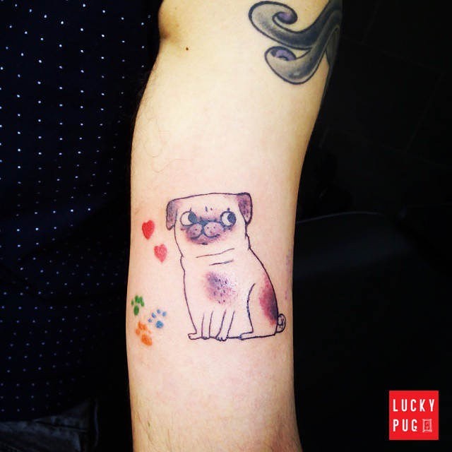 luckypugtattoos:  @gemmacorrell inspired tattoo, submitted by @alfonsoortega86  