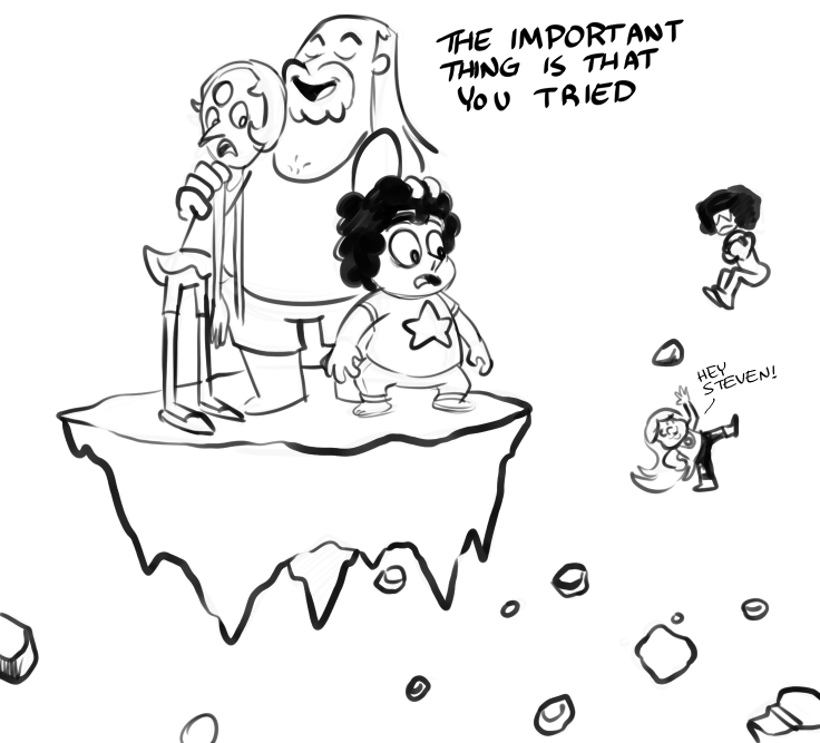 idesofmerch:  I also watched the last two Steven Universes, and then tried drawing