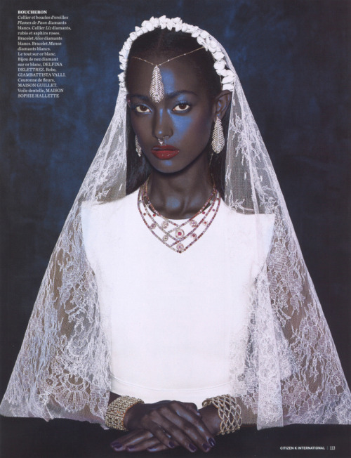 lamusenoire: CITIZEN K MagazineMuse: Mélie Tiacoh Photo Credit: Nicolas MenuStylist: Laurent 