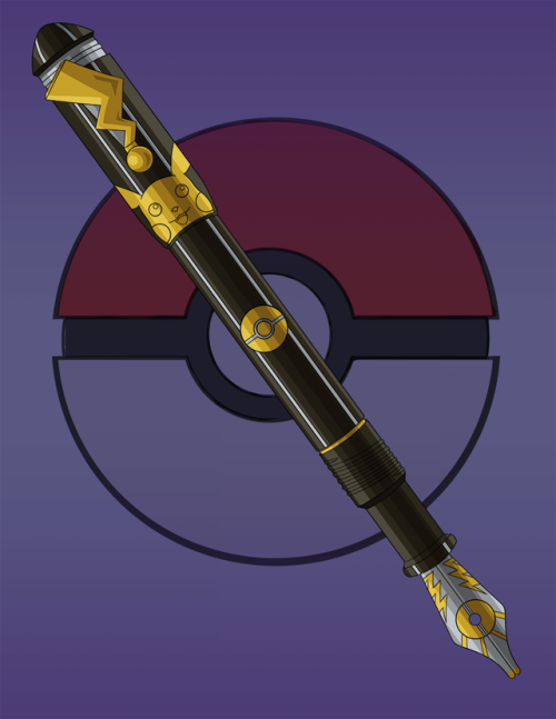 Fancy pikachu pen!This was going to be a picture for my Patreon account, but I’ve recently pau