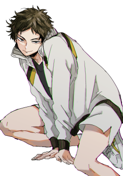 monotako:  I just love drawing Akaashi with