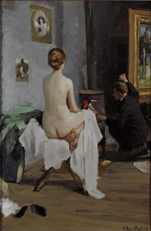 books0977:  The Painter’s Studio (1896). Janis Rozentāls (Latvian, 1866-1916). Latvian Na