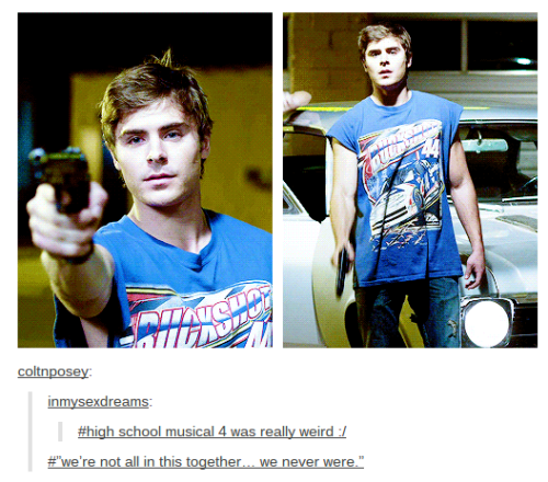 coldswarkids: thepsychoticunicorn: Tumblr is really just a big blue High School Musical fansite and 