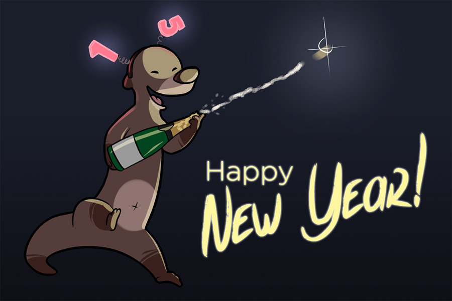 eclipticafusion:  December 31 A whole year of daily drawings, today i finish my resolution