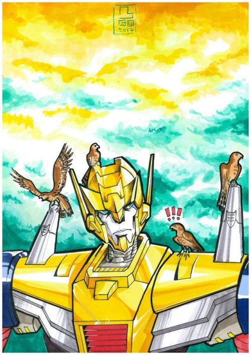 lems-art-blog:Another Inktober entry Metalhawk, according to LostLightFest. Copic- &amp; Tw