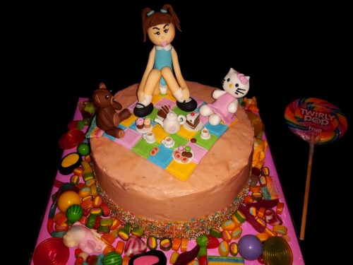 Fantastic ABDL cake (7 pics)I threw a party and my sweeeet sweet friend surprised me with a real Emma cake!I’m having a tea party with my Hello Kitty and my teddy bear. We’re having tea and cake and cookies. Isn’t that the best cake ever <3See