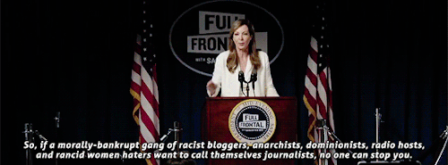ink-phoenix:janel-moloney:Allison Janney reprises the role of Press Secretary CJ Cregg for the Not T