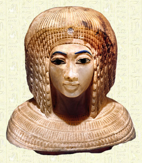 Head of a canopic jar of Kiya, wife of Akehnaten, 18th dynasty