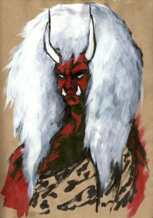 Day Five. Prompt Was Demon. Drew An Oni. I Would Probably Draw A Japanese Monster Every Single Day Of