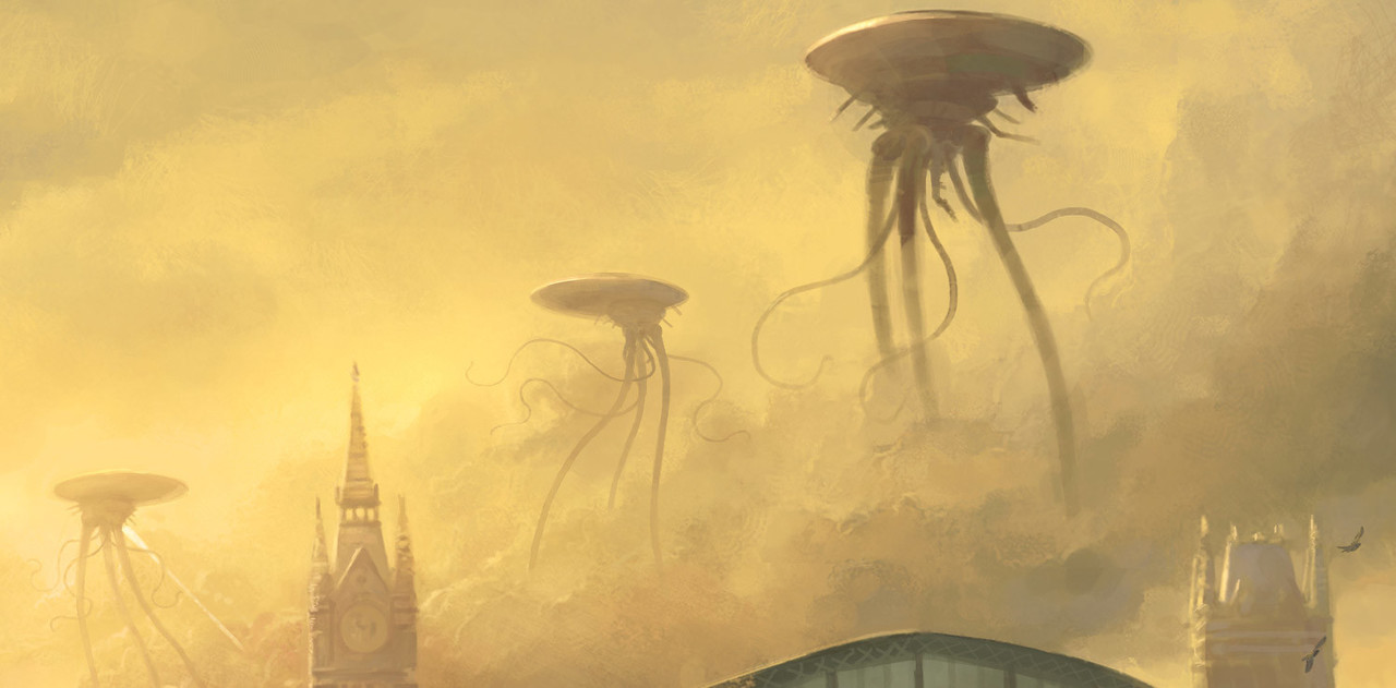 steampunktendencies:  The Fall of London by Grant Regan