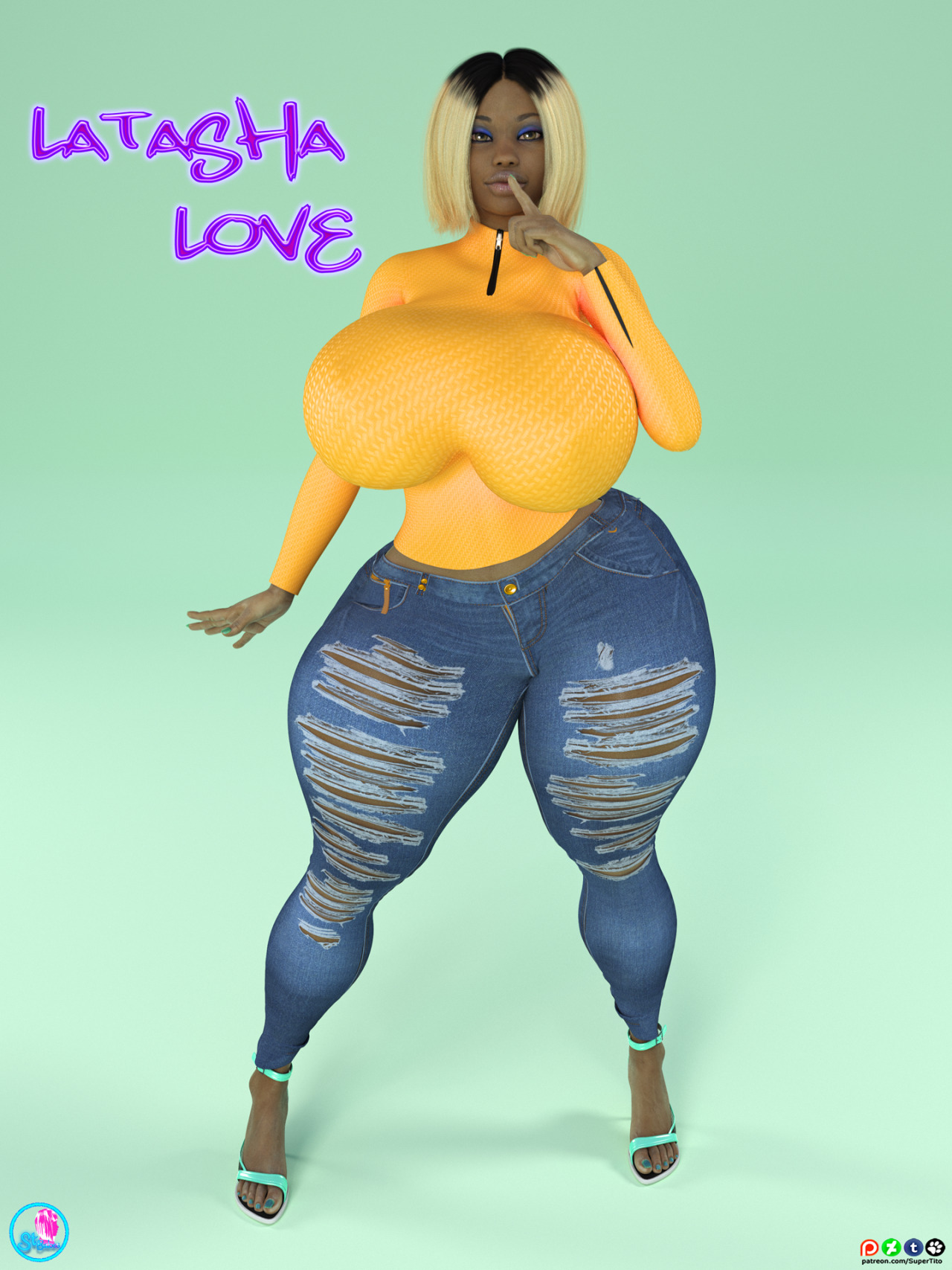 carmessi:  supertitoblog:  Meet a brand new ST babe “Latasha Love” This character