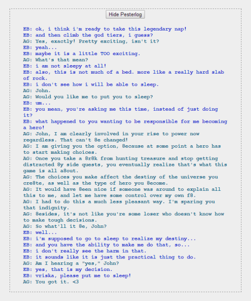 John and Vriska’s 21st convo.