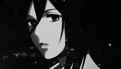 levheichou:  Mikasa Ackerman » Black/White