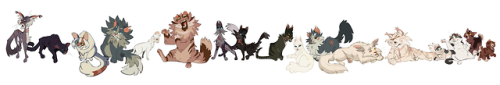 NightClan (Incomplete&ndash;I’ll update with the last few cats)