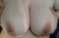 lovehugeracks:  Up close and personal !!!!#38ddd #wife #huge #natural