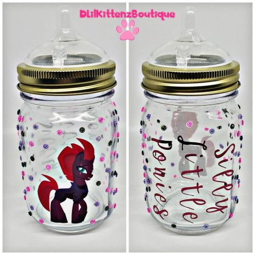 A custom MLP mason bottle that I made for a recent customer ❤ Not for sale, but you can get your own