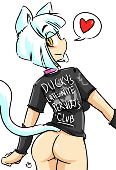 dirtyduckdraw:  Oh, and of course, if I do make shirts there will be a “Late Night / Midnight Pervert’s Club” shirt of some kind.   UNF~ Can I join~? &gt;//w//&gt;