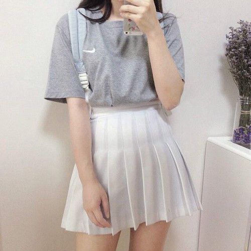 romanticandsadone:Casual Pleated High Waist Mini Skirt  ♡ ♡  (7 colors are available)Find more skirt