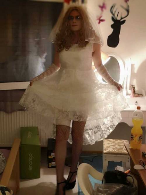 donakujica: Sissy Bride… Doesn’t anyone to get married to a stupid pathetic little fagboi… Please, p