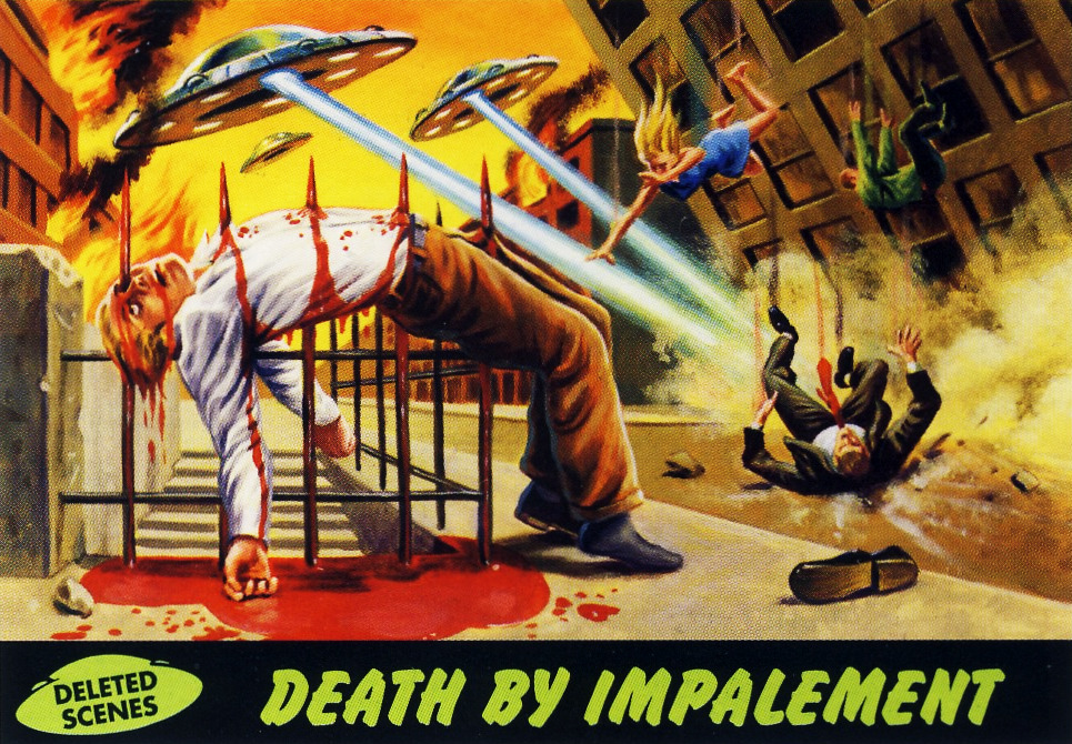 horroroftruant:  Mars Attacks Trading Cards (Ten Images)Mars Attacks is a science