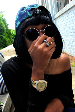 Blackfashion:  Huf Hat, Urban Outfitters Classes, H&Amp;Amp;M Rings Trilla.x.mula: