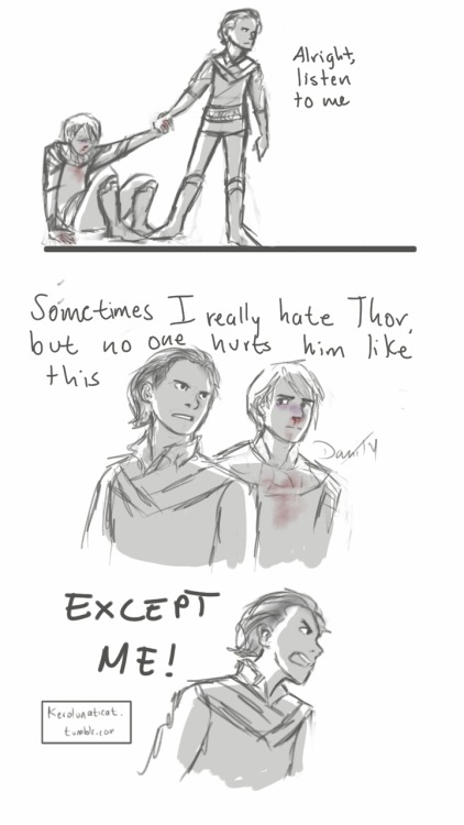 kerolunaticat:Asgardian brothers (I hate my brother but if you touch him I’ll kill you)