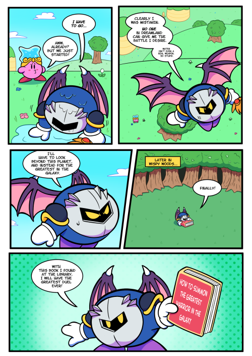 Beginning | Previous | NextMeta Knight makes a tactical retreat in search for a more worthy opponent