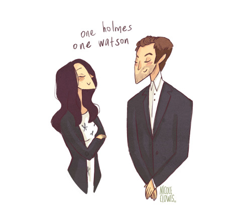 nicoleclowes: one holmes, one watson, ONE CLYDE