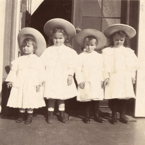 Grand Duchess Tatiana, Grand Duchess Olga, Prince Andrei and Princess Irina 